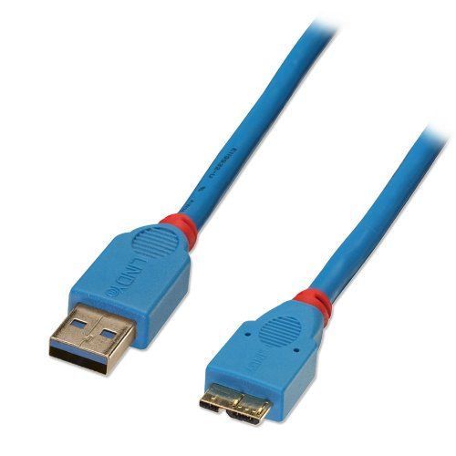Lindy - Câble USB - USB type A (M) pour Micro-USB de type B (M) - USB 3.0 - 2 m - moulé - bleu