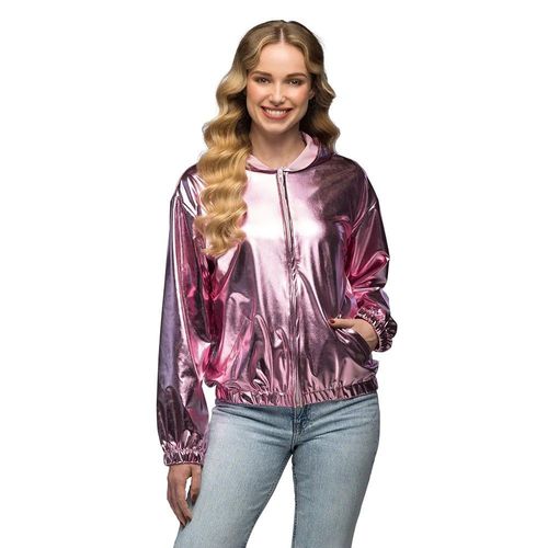 Veste Streetwear Festival Rose Métal Femme