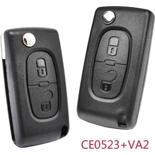Coque De Clé De Voiture En Silicone À 2 Boutons Pour Peugeot 308 207 307 3008 5008 807 Expert Citroën C2 C3 Picasso C4 C8 Ce0523
