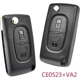 Coque De Clé De Voiture En Silicone À 2 Boutons Pour Peugeot 308 207 307 3008 5008 807 Expert Citroën C2 C3 Picasso C4 C8 Ce0523