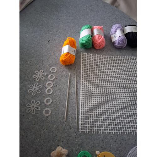 Kit 21 Pièces Tapis Crochet Laine A Faire