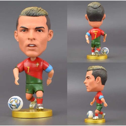 Poupée De Football Portugaise Crouponi Meixin Cadeau Pour Supporters De La Coupe Du Monde Modèle De Joueur Populaire Couleur Brève Sourire Du Portugal 7 Rouge