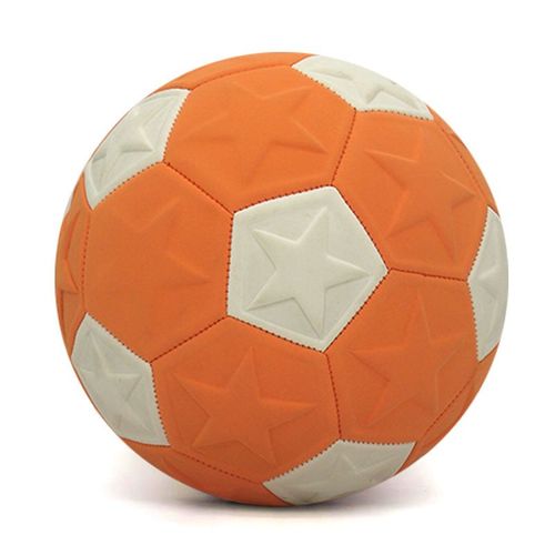 Ballon De Football Eva En Ligne Orange Et Blanc Taille 5 Competition Internationale Entraînement Et Match Ballon De Forme Courbe
