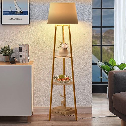 Lampadaire Sur Pied Salon Luminaire Sur Trépied Design Doré Marbre Scandinave Lampe Sur Pieds De Led Moderne Pour Chambre Décoration De Studio Bureau - 159x38x38cm[L1731]