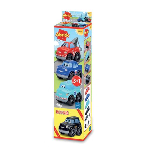Abrick 3 Véhicules Fast Car + 1 Gratuit