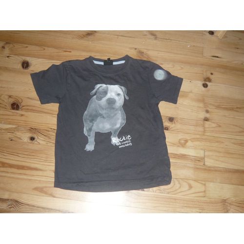 T-Shirt One By One 12 Ans Motif Chien Superbe Bouledogue