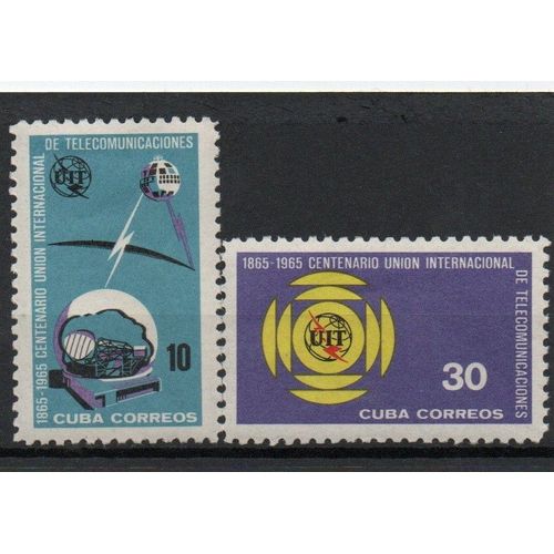 Cuba Timbres Union Internationale Des Télécommunications 1965