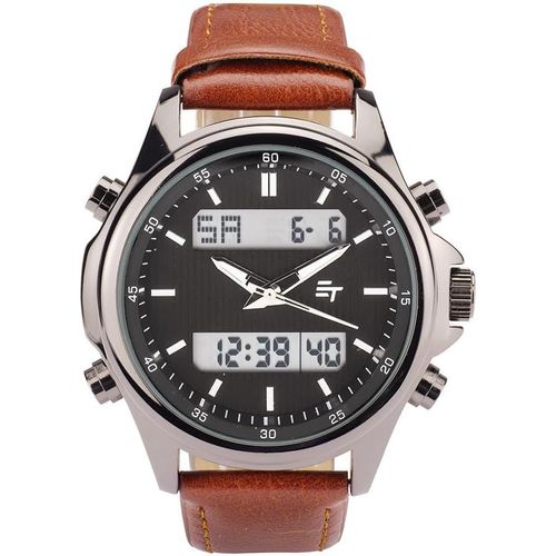 Double Chronographe - Montre Numérique Analogique Pour Homme - Chronomètre - Fonction Alarme - Aiguilles Phosphorescentes - Jour De La Semaine - Date - Secondes - Affichage Lumineux -[X2573]