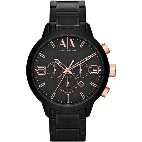 Armani Exchange Montre Pour Homme, Mouvement Chronographe Et Boîtier De 49 Mm Avec Bracelet En Acier Inoxydable, En Cuir Ou En Silicone[X2799]