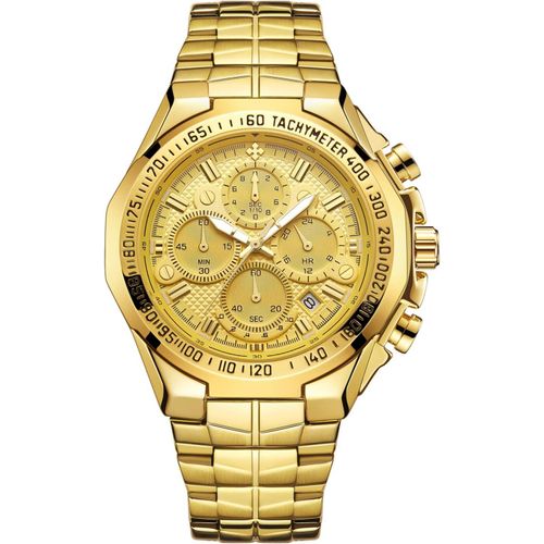 Montre Homme Quartz Analogique Montre Lumineux Chronographe Montres Avec Calendrie Acier Inoxydable Sangle Cadran Classique Montre Homme[X2596]