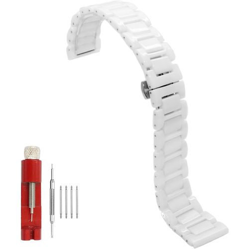 Bracelet De Montre De Rechange En Céramique - 20 Mm - 22 Mm - Avec Fermoir Papillon En Acier Inoxydable - Pour Homme Et Femme[X141]
