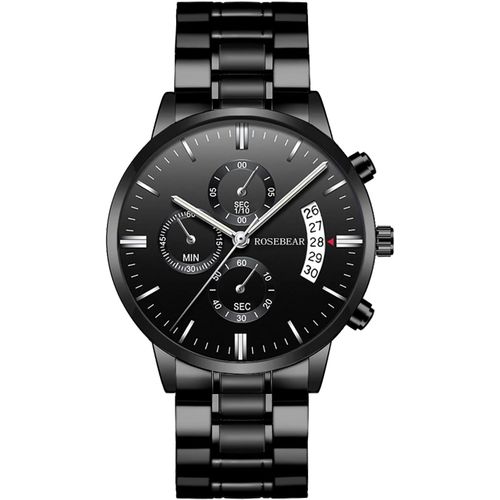 Montre À Quartz Analogique Pour Homme, Chronographe Avec Plusieurs Cadrans - Étanche À 30 M - Bracelet En Acier Inoxydable[X1497]