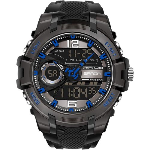 Montre Homme Digital Quartz Montre Imperméable Militaire Montre De Sports Multifonction Montres Avec Alarme Chronographe Casual Montre Pour Homme[X2908]