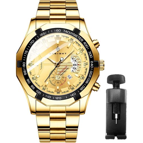 - Aknight Montres Pour Hommes Montres-Bracelets Chronographe Designer Étanche Montre Pour Hommes Bande En Acier Inoxydable Bracelet Analogique Date, Meilleur Cadeau Pour Homme[X1302]