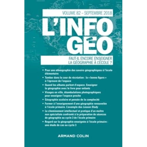 Faut-Il Encore Enseigner La Géographie À L'école ?