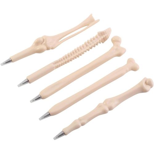 Stylos À Bille En Forme Des Os Créatifs Stylo De Doigt D'encre Bleue De 0.7mm Nouveauté Forme D'os Stylo D'infirmière Docteur.[G858]