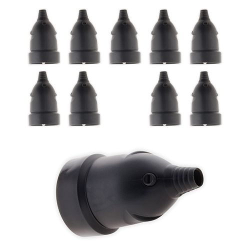 Lot de 10 - Fiche femelle 16A 2P+T - Noir - Zenitech