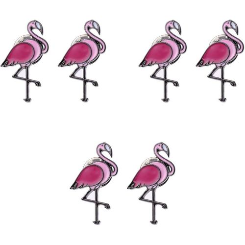 4 Pièces Broches Décorations Animal Vintage Flamingo Party Bébé Bijoux Noël Vêtements Décoration O Au Strass Femmes Broche Dessin Animé Mode Broche Pour Épingles De Sécurité[L918]