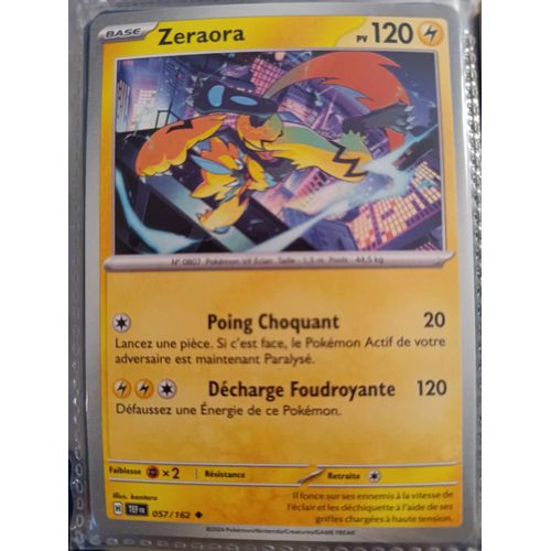 Peu Commune - Pokemon - Forces Temporelles - Zeraora 57/162