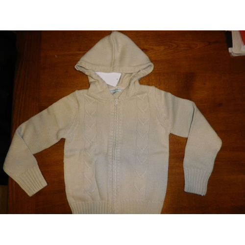 Cardigan Ecru Vertbaudet Taille 8 Ans Neuf