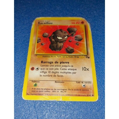 Carte Card Pokémon Racaillou 47 62 Pokemon