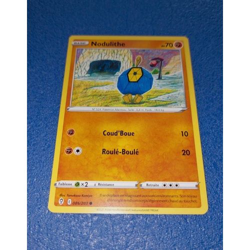 Carte Card Pokémon Nodulithe 086 203