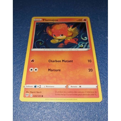 Carte Card Pokémon Flamajou 026 189