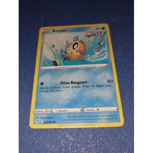 Carte Card Pokémon Barpau 037 203