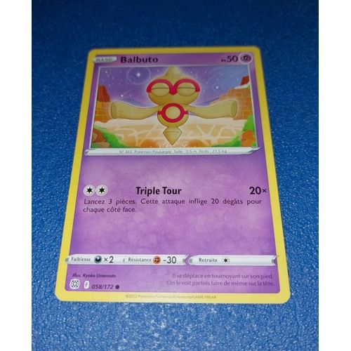 Carte Card Pokemon Balbuto 058 172
