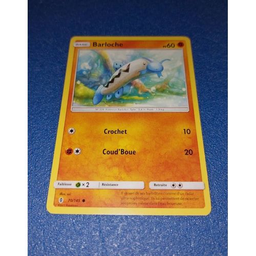 Carte Card Pokémon Barloche 70 145
