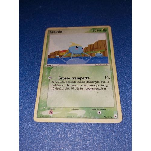 Carte Card Pokemon Arakdo 76 101