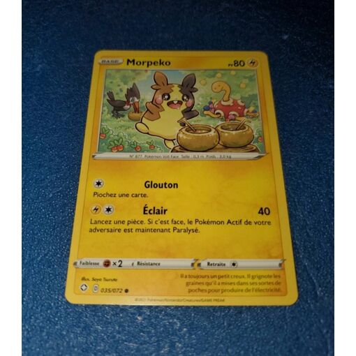Morpeko 035 072 Carte Card Pokemon Pokémon