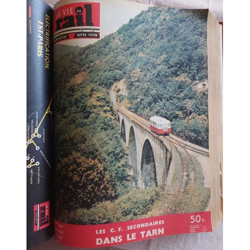 Collection Complète De L'hebdomadaire "La Vie Du Rail" De L'année 1957 , 52 Numéros Reliés
