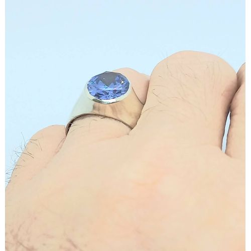 Bague Homme En Argent Massif.