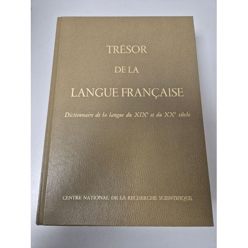 Trésor De La Langue Française Tome 16 - Teint-Zzz