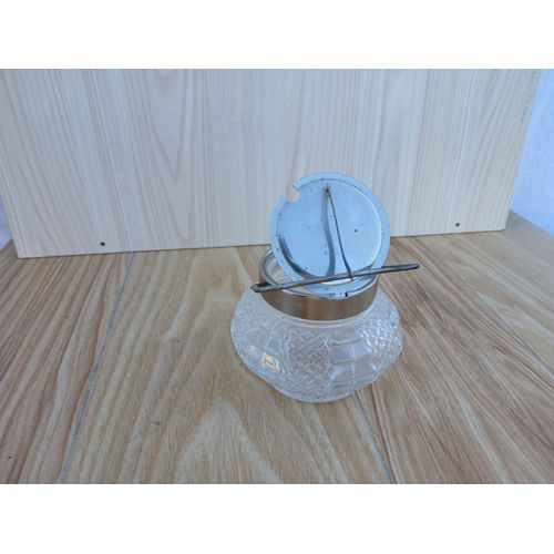 Sucrier En Verre Et Acier