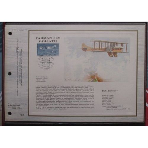 France Cef De 1984 N°716 ; Timbre Poste Aérienne N°57 Farman F60