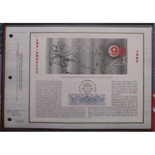 France Cef De 1984 N°725 ; Timbre N°2314 Jeux Olympiques De Los Angeles