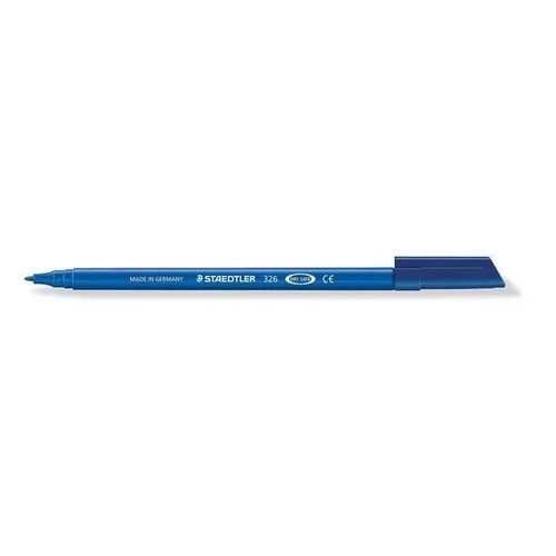Staedtler 326-30 Fasermaler Noris Club, Environ 1,0 Mm, Lavable, 10 Pièces Dans Une Boîte En Carton, Bleu Clair -