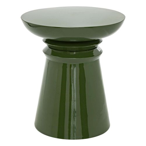 Table D'appoint Ronde En Métal Jaya - Vert