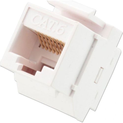 LINDY CAT6 Keystone Coupler - Boîtier modulaire (couplage) - RJ-45 - blanc