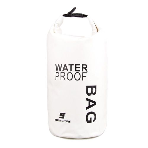 Sac D'eau Étanche En Pvc Pour Sports De Plein Air Et Camping Taille 15l Blanc Idéal Pour La Natation Et Les Randonnées