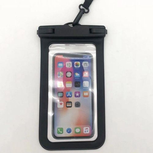 Étui De Protection D'écran En Pvc Imperméable Amazon Best Seller Pour Téléphones De Plein Air Radeau De Plongée Toucher D'écran En Noir Taille 21.3*10.8cm Adapté Aux Téléphones De 7 Pouces Et Moins