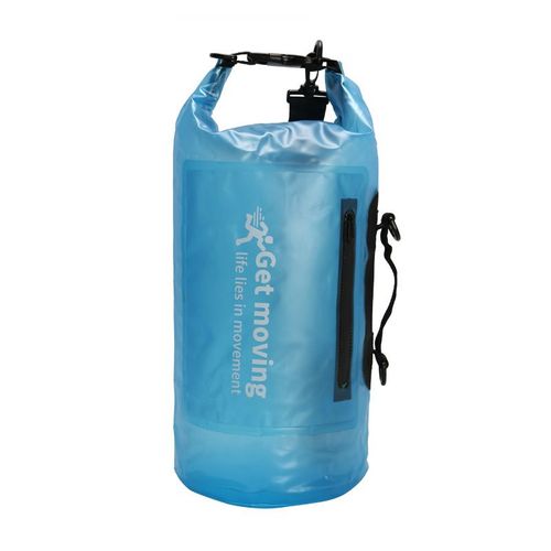 Sac De Plage Imperméable Pvc Sac De Sport Extérieur Semi-Transparent En Couleur Bleu Pvc Sac D'eau Résistant À La Dérive