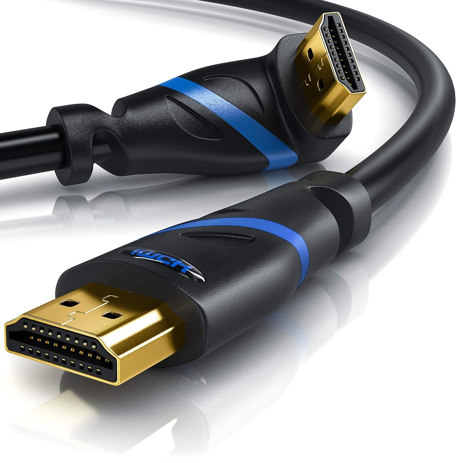 Câble HDMI 2.1 de 3m coudé 90°- 8k @30Hz - @120Hz DSC - 4k @144Hz - @240Hz DSC UHD II - Compatible avec HDMI 2.0a et 2.0b - 3D -rafraichissement VRR -DynamicHDR 10+ - eARC- DolbyVision
