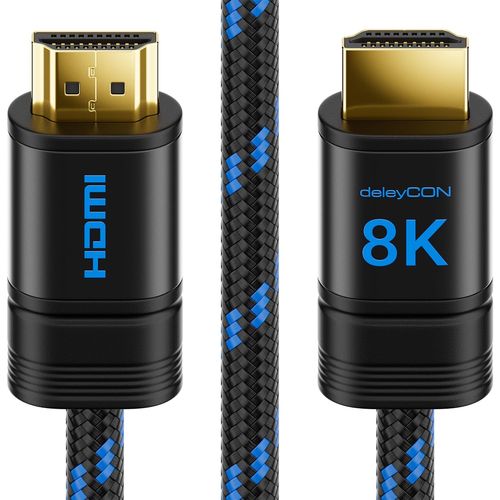 1,5m 8k Hdmi 2.1 Câble (48g, Ultra Haute Vitesse) 8k@60hz 4k@120hz 2k@144hz/165hz Earc Hdcp 2.3/2.2 - Compatible Avec Dts:X Hdr Dynamique Dolby Atmos Tv Ps5 Xbox Barre De Son Moniteur