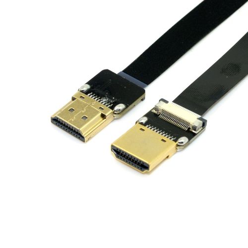 Câble plat FPV HDMI Type A mâle vers HDMI mâle HDTV FPC 20 cm pour photographie aérienne avec drone multicopter
