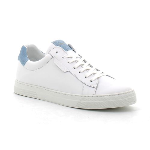 Schmoove Baskets Basses En Cuir Pour Spark Clay Blanc