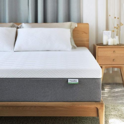 Matelas 160x190 Fibres de Bambou Mousse à Mémoire de Forme en Gel Fermeté Moyenne Isolation du Mouvement Ultra Respirant Épaisseur 22 cm