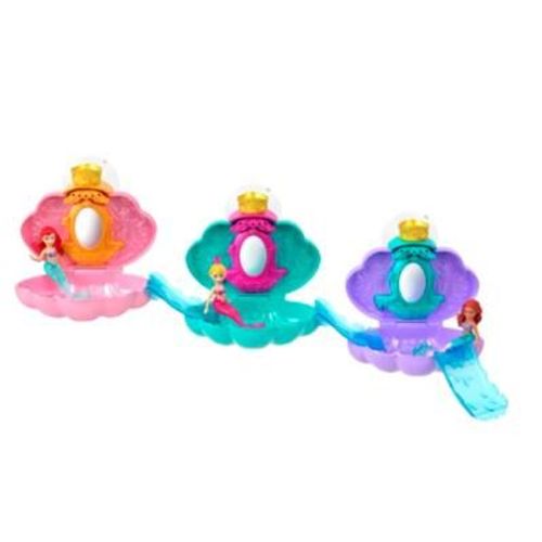 Mattel Coffret poupée et accessoires Bain de sirène mystère Princesses Disney